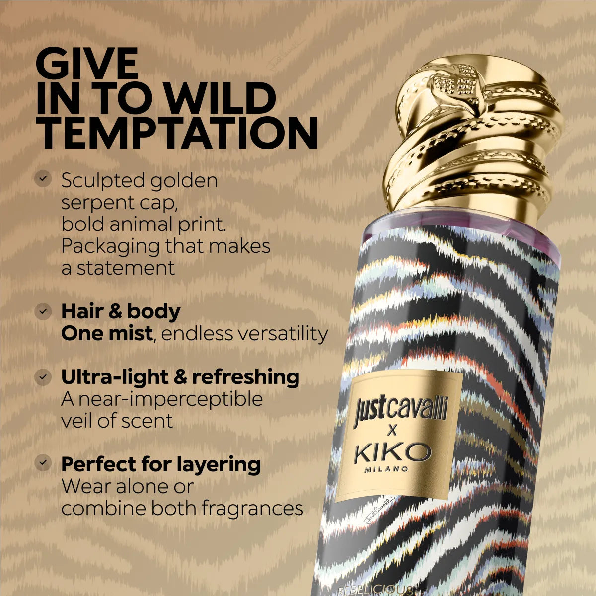 Just Cavalli X Kiko Milano Rebelicious Fragrance Mist