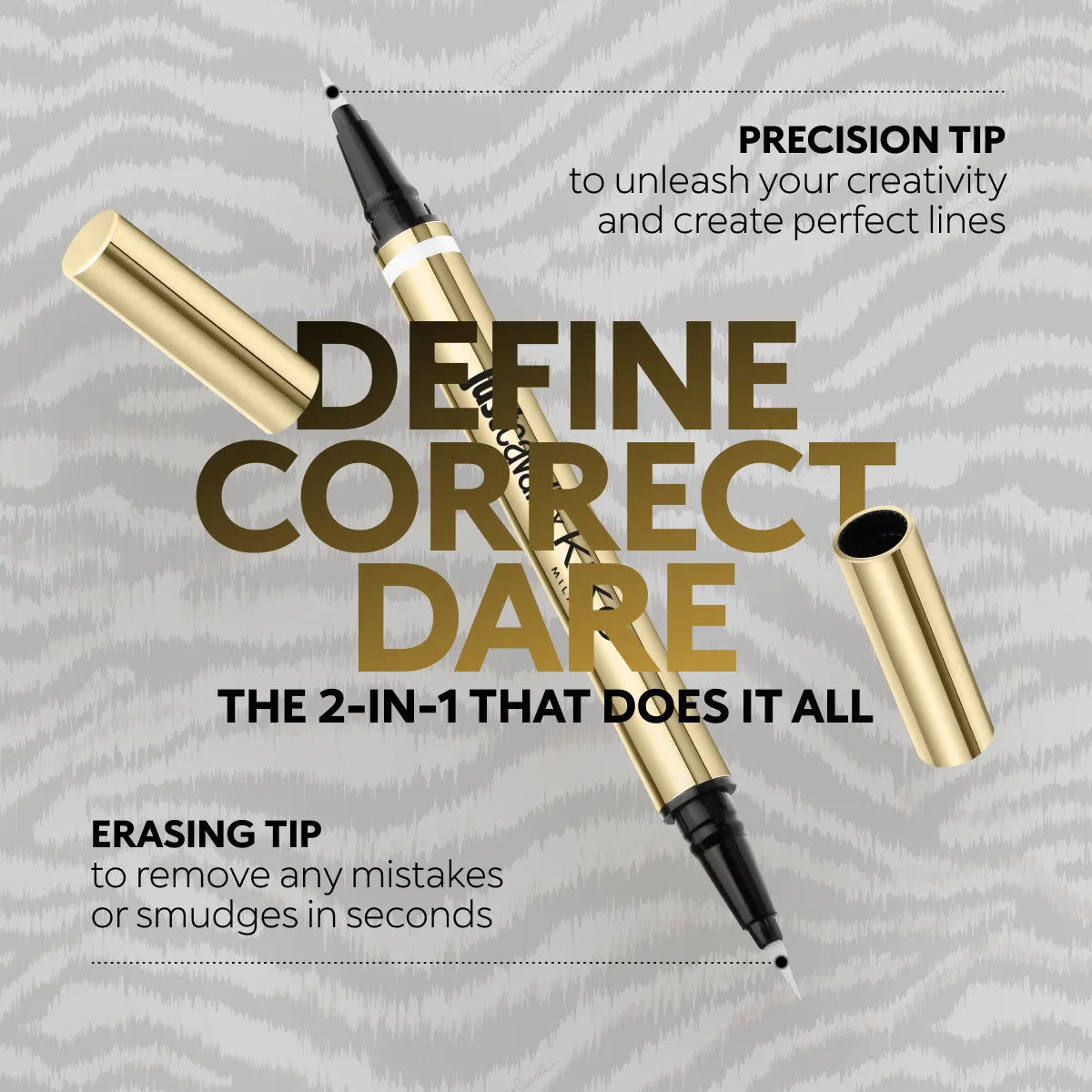 Just Cavalli X Kiko Milano No Fear To Dare Eyemarker & Eraser 01