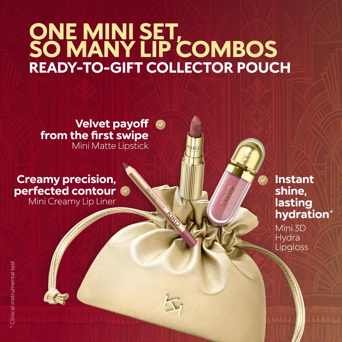 Twist 'N Twinkle Holiday Mini Kiss Squad Lips Gift Set 01