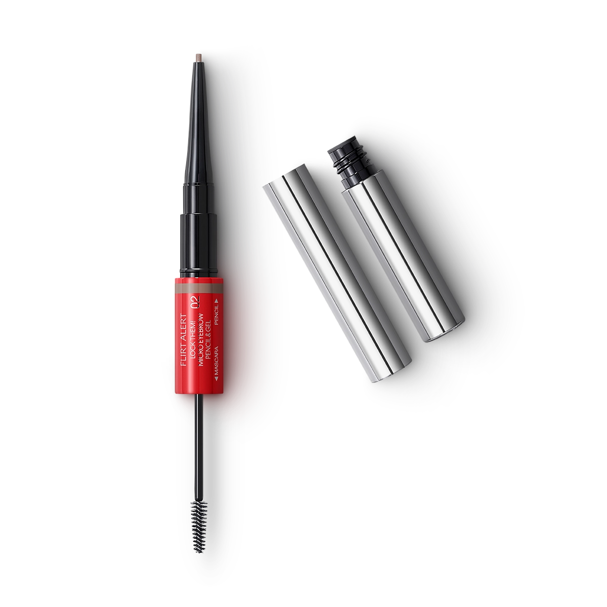 Flirt Alert Lock Them! Micro Eyebrow Pencil & Gel 02