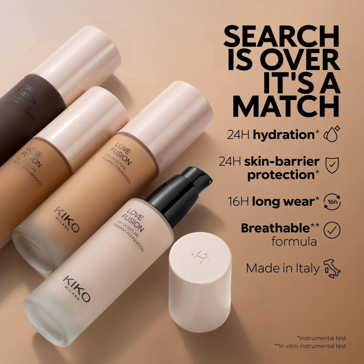 Love Fusion 24H Moisture Radiant Foundation 1WG