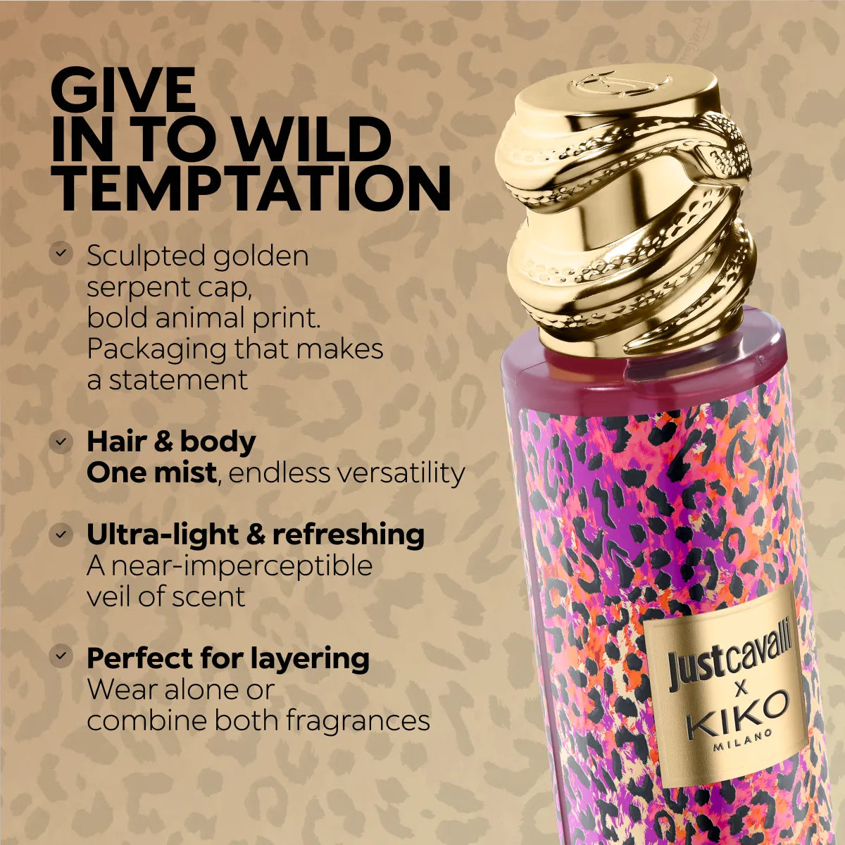 Just Cavalli X Kiko Milano Fierce Blossom Fragrance Mist