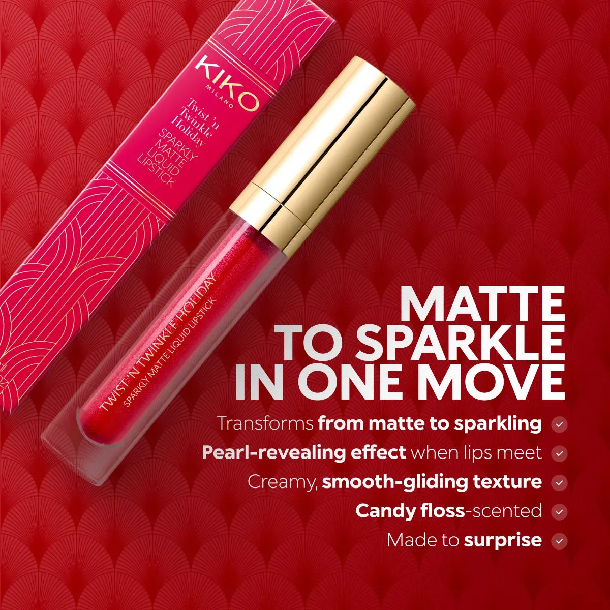 Twist 'N Twinkle Holiday Sparkling Matte Liquid Lipstick 01