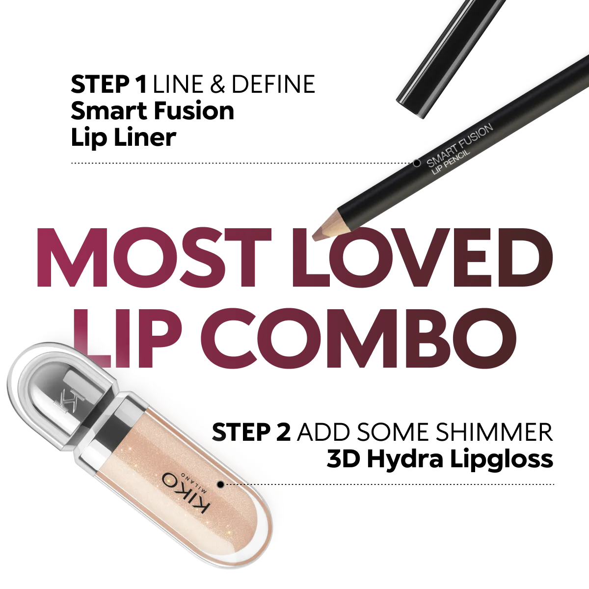 Lip Pencils - Smart Fusion Lip Pencil - 08 Candy Rose | KIKO