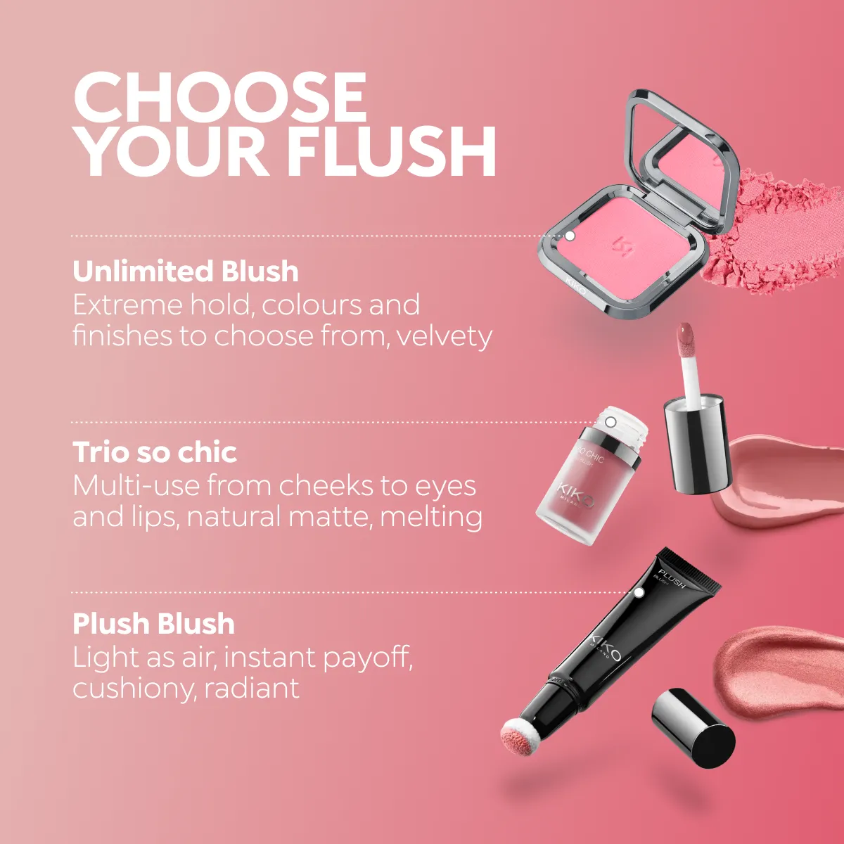 Long-lasting powder blush with a buildable result | KIKO MILANO