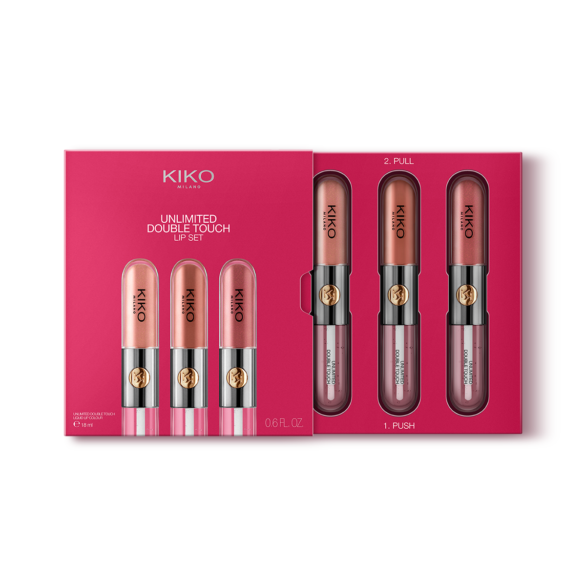 KIKO Milano Unlimited Double Touch 2本セット Sets & Kits - Unlimited Double Touch Lip Set - Nude Attitude | KIKO